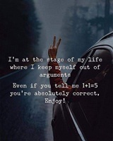 Keeping self out of arguments